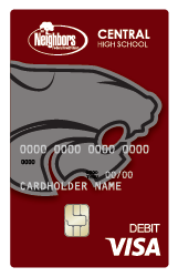 Central mascot Visa card