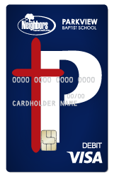 Parkview Baptist School debit card