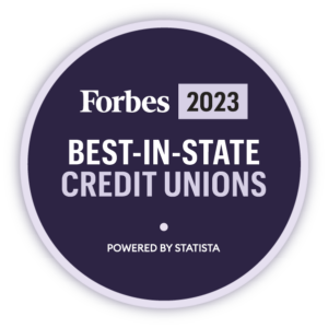Forbes 2023 - Best-in-state credit unions. Powered by Statista.
